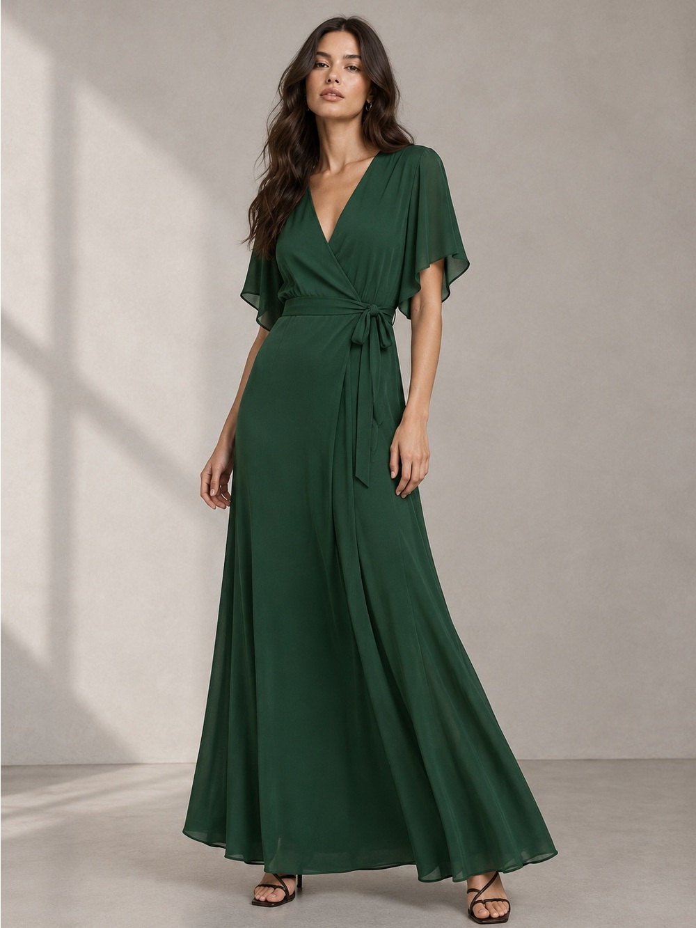 Reformation Winslow Green Maxi Dress XS B951